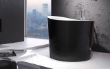 Aquatica True Ofuro Mini Carbon Wht Freestanding Stone Stone Japanese Soaking Bathtub 03 (web)