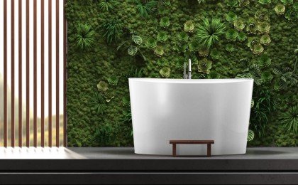 True Ofuro Duo Bathtub gree wall 720